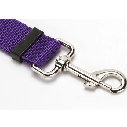 Adjustable Pet Car Seat Belt & Harness – Durable Nylon Safety Leash for Dogs & Cats
