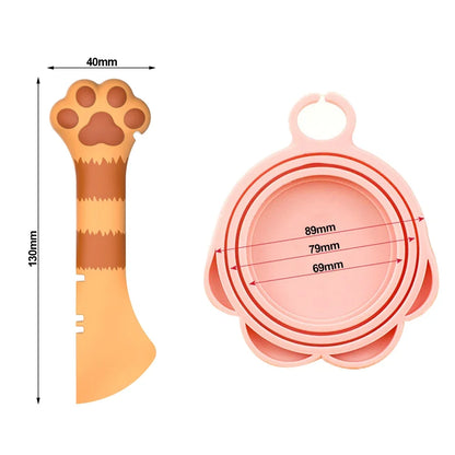 Multifunction Pet Food Scoop with Can Opener – Cat & Dog Feeding Spoon for Wet & Dry Food